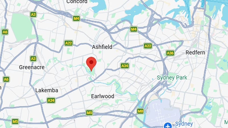 Map showing PALMERBETT's registered office in Canterbury, NSW.